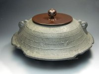 茶道具　ＩＨ調理器対応　置炉用　茶釜　釜カン付き　新品