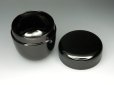 画像3: 【茶道具】　新品　中棗　黒　無地　樹脂製　薄茶器　日本製 (3)