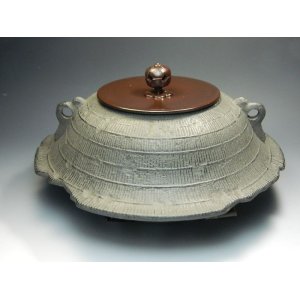 画像: 茶道具　ＩＨ調理器対応　置炉用　茶釜　釜カン付き　新品