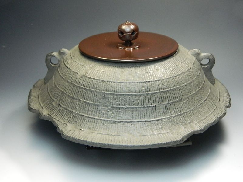 画像1: 茶道具　ＩＨ調理器対応　置炉用　茶釜　釜カン付き　新品