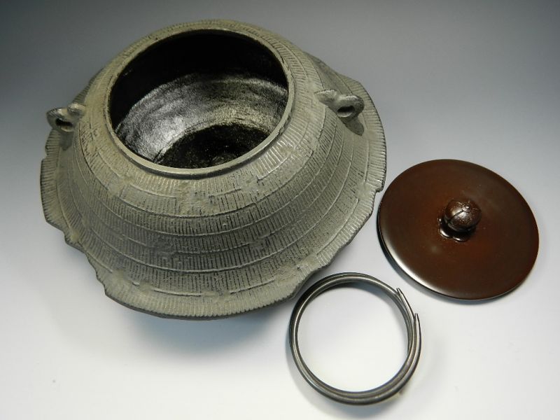 画像2: 茶道具　ＩＨ調理器対応　置炉用　茶釜　釜カン付き　新品