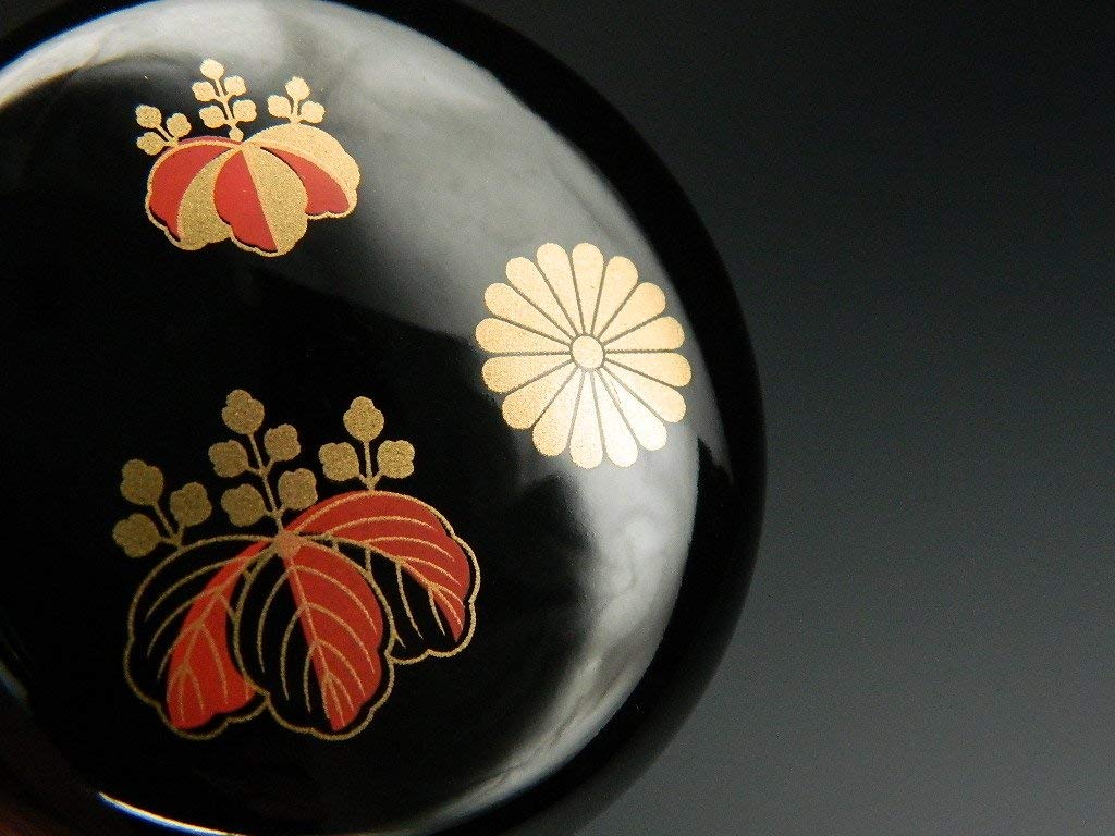 画像2: 中棗 高台寺蒔絵 黒塗 色蒔絵 樹脂製 日本製 茶道具