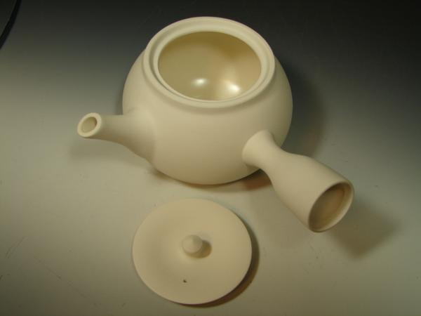 画像: ボーフラ（湯沸かし）　横手　白　煎茶道具