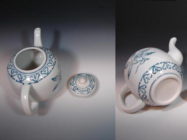 画像: 水注　染付　蘭（ラン）　煎茶道具